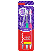 Colgate Toothbrush Zig Zag Daily Clean Medium Value 3 Pack