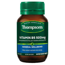 Thompson's B5 Pantothenic Acid 500mg 60 Tablets