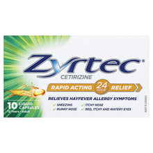 Zyrtec Liquid Capsules 10