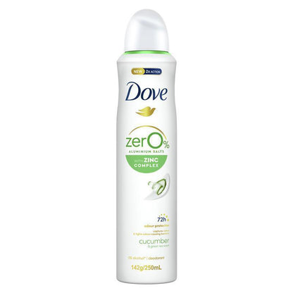 Dove Zero Aluminium Cucumber 250ml