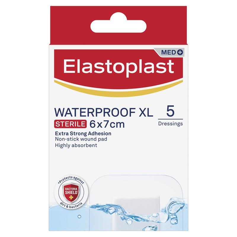 Elastoplast Waterproof Dressing XL 6x7cm 5 Pack - GimmeNow