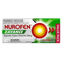 Nurofen Zavance Fast Pain Relief Caplets 256mg Ibuprofen 48 Pack