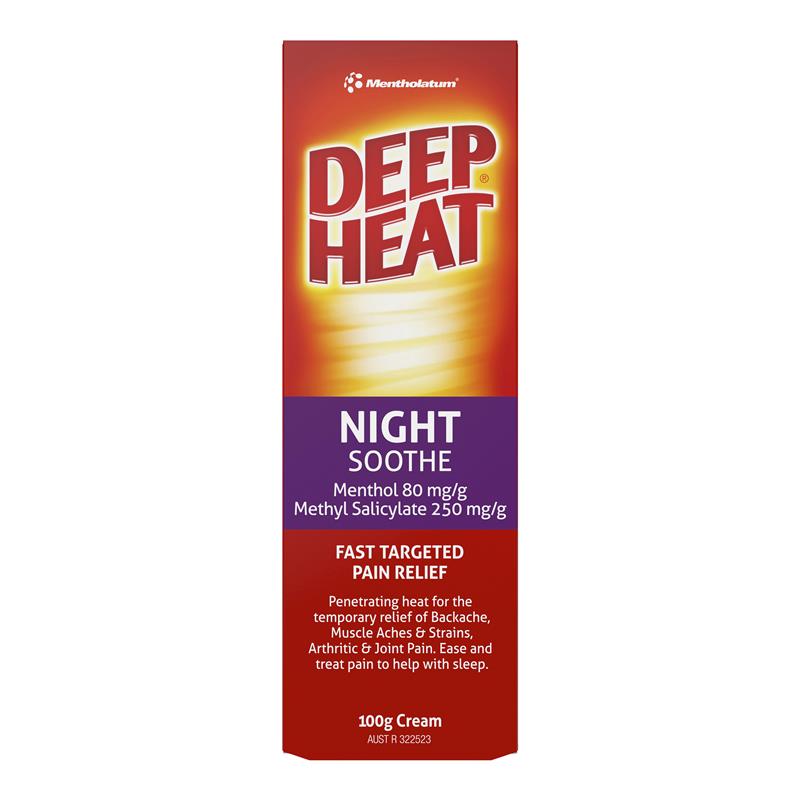 Deep Heat Night Soothing Pain Relief Cream 100g