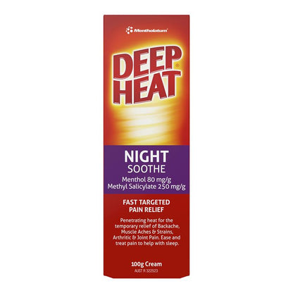 Deep Heat Night Soothing Pain Relief Cream 100g