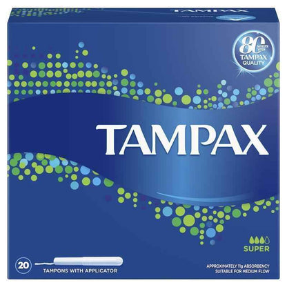 Tampax Regular Tampons with Applicator 20 Pack