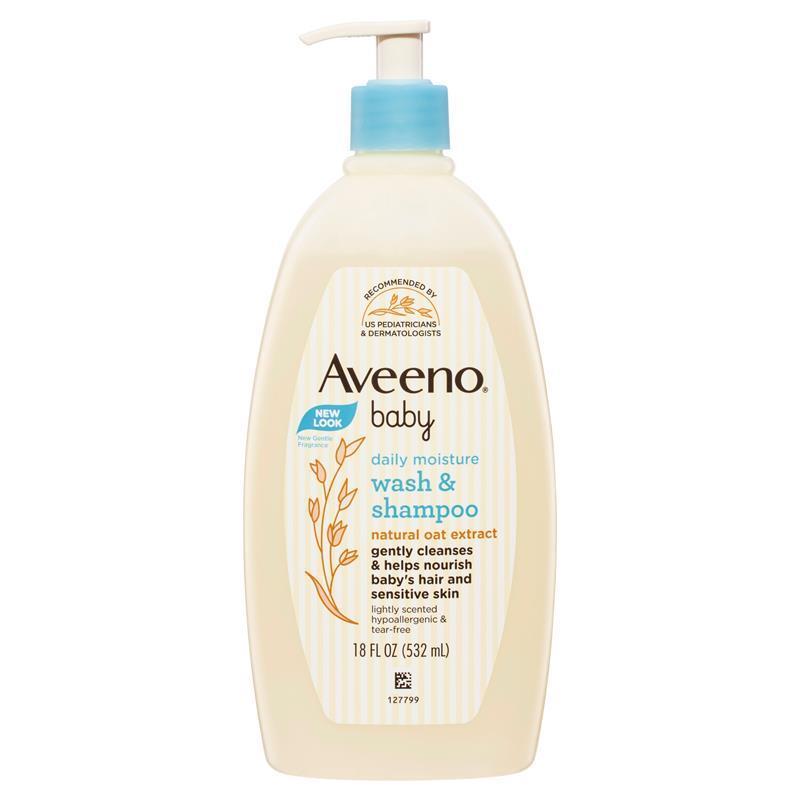 Aveeno Baby Daily Moisture Lightly Scented Wash & Shampoo 532mL