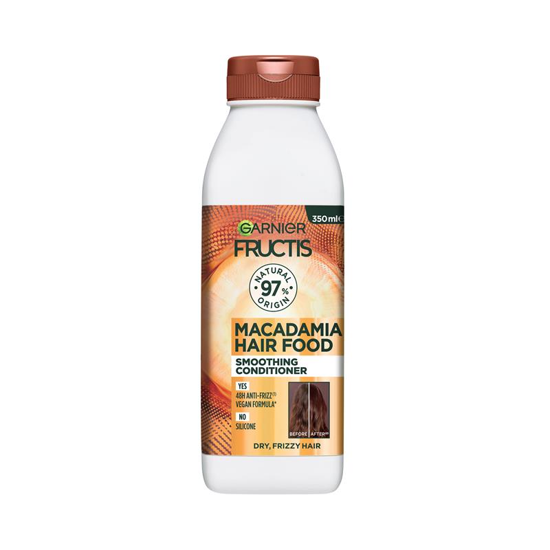 Garnier Fructis Hair Food Smoothing Macadamia Conditioner For Unruly Hair 350ml - GimmeNow