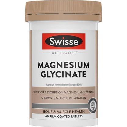 Swisse Ultiboost Magnesium Glycinate 60 Tablets