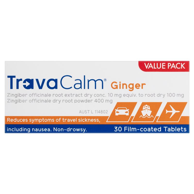 Travacalm Ginger 30 Tablets - GimmeNow