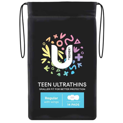 U by Kotex Ultra Thin Teen Regular Wing Pad 14 Pack