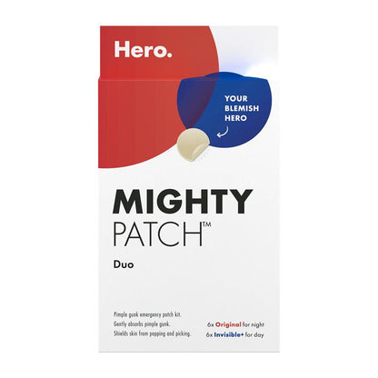 Hero Mighty Patch Duo Pimple Patches Travel Size 12 pack
