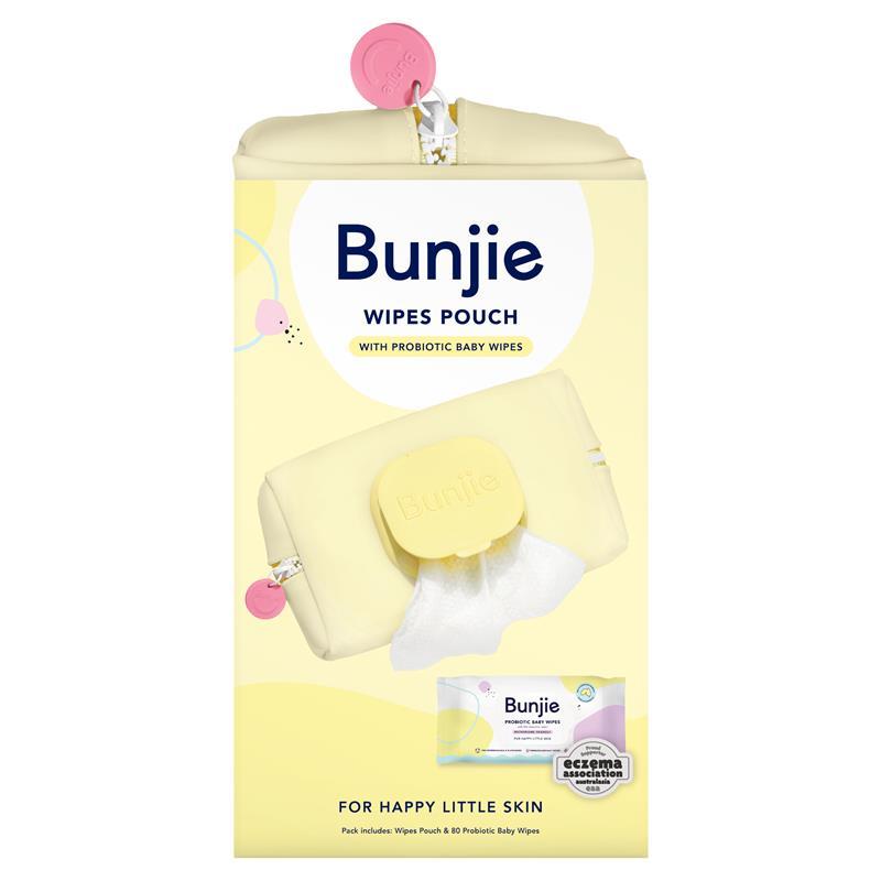 Bunjie Yellow Pouch Bonus 80 Pack Wipes
