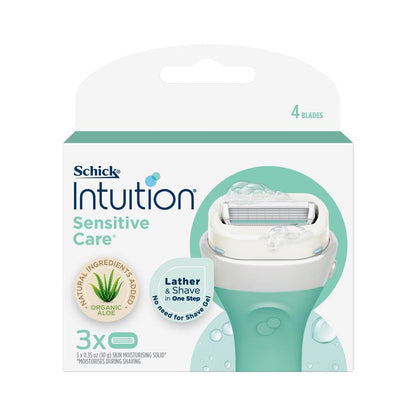Schick Intuition Naturals Sensitive Care Cartridges 3pk