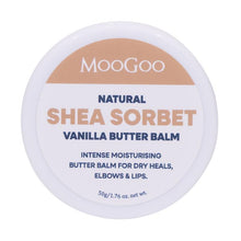 MooGoo Natural Shea Sorbet Intense Moisturising Vanilla Butter Balm 50g