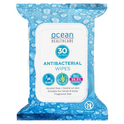 Ocean Antibacterial Wipes 30 Pack