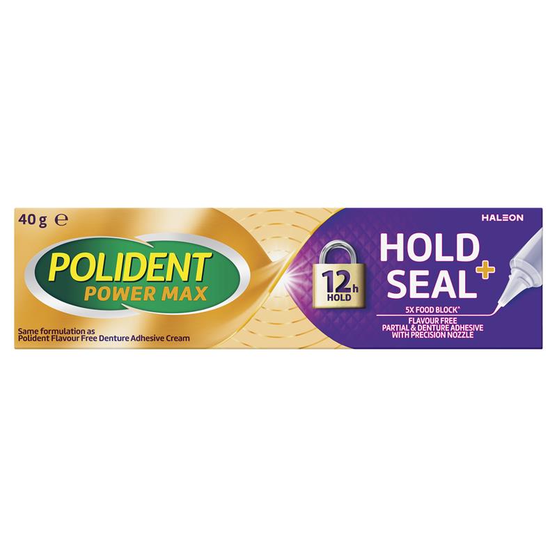 Polident MAX SEAL Denture Adhesive Cream 40g