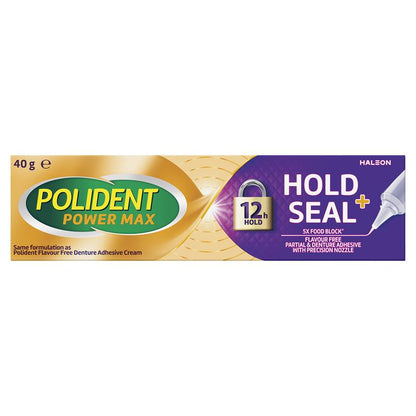 Polident MAX SEAL Denture Adhesive Cream 40g