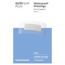 Cutifilm Plus Waterproof Dressings Hypo 7.2x5cm 5 Pack
