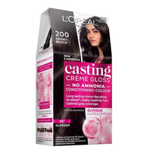 L'Oreal Paris Casting Creme Gloss Semi-Permanent Hair Colour - 200 Ebony Black (Ammonia Free)