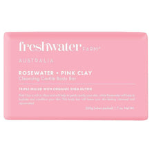 Freshwater Farm Australia Rosewater + Pink Clay Cleansing Bar 200g