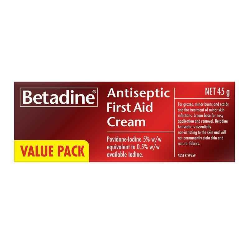 Betadine Antiseptic First Aid Cream 45g
