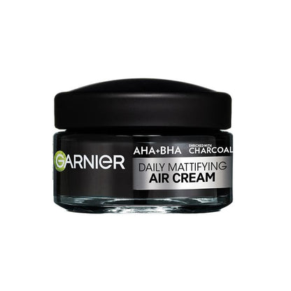 Garnier Pure Active AHA + BHA Charcoal Daily Mattifying Air Cream 50ml - GimmeNow