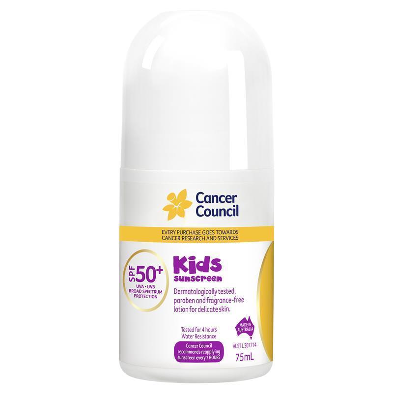 Cancer Council SPF 50+ Kids 75ml Roll On