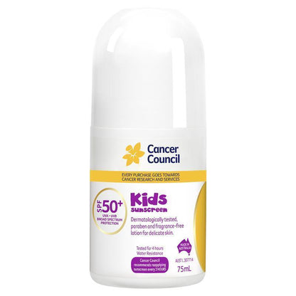 Cancer Council SPF 50+ Kids 75ml Roll On