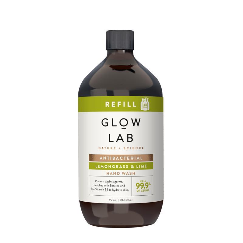 Glow Lab Antibacterial Lemongrass & Lime Hand Wash Refill 900ml