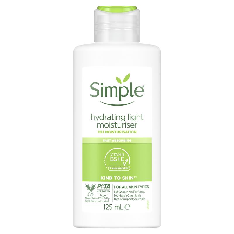 Simple Kind To Skin Light Moisturiser Hydrating 125ml