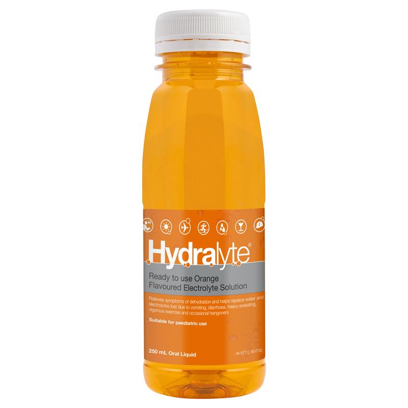 Hydralyte Ready To Drink Orange 250ml Solution