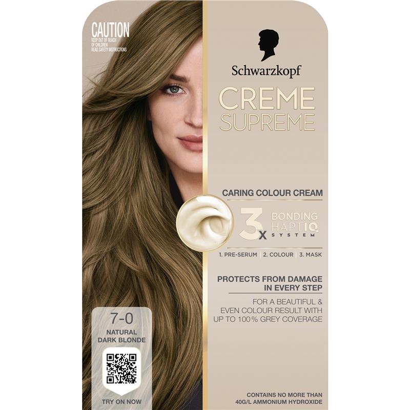 Schwarzkopf Creme Supreme Permanent Natural Dark Blonde 7-0