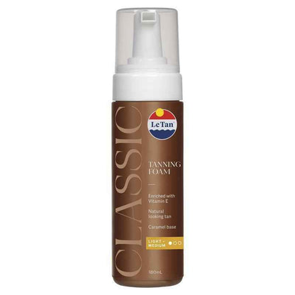 Le Tan Classic Tan Self Tanning Foam Light Medium 180ml
