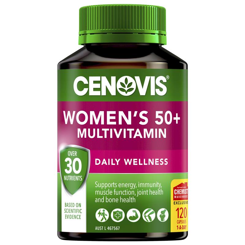 Cenovis Women's 50+ Multivitamin 120 Capsules Exclusive Size