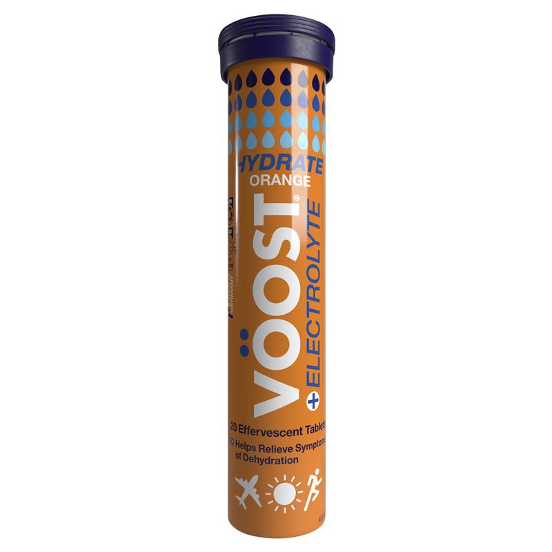 Voost Hydrate Orange Effervescent Tablets 20 Pack - GimmeNow