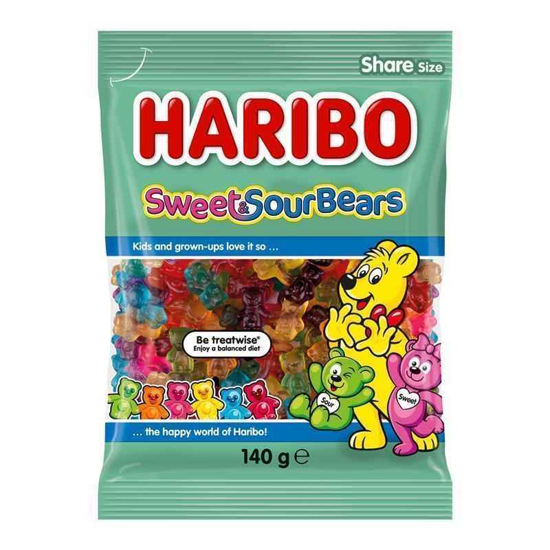 Haribo Sweet & Sour Bears 140g