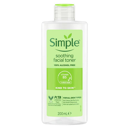 Simple Kind To Skin Facial Toner Soothing 200ml