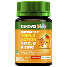 Cenovis Kids Chewable Triple Action C D & Zinc 60 Tablets