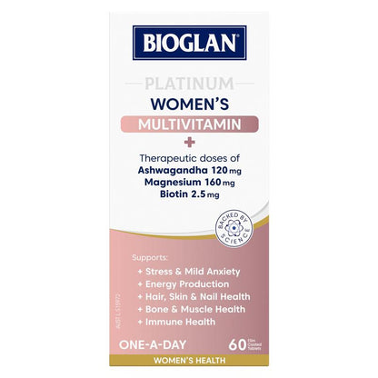 Bioglan Platinum Womens Multivitamin 60 Tablets