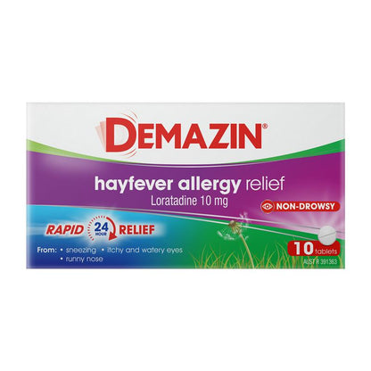 Demazin Allergy & Hayfever 10 Tablets