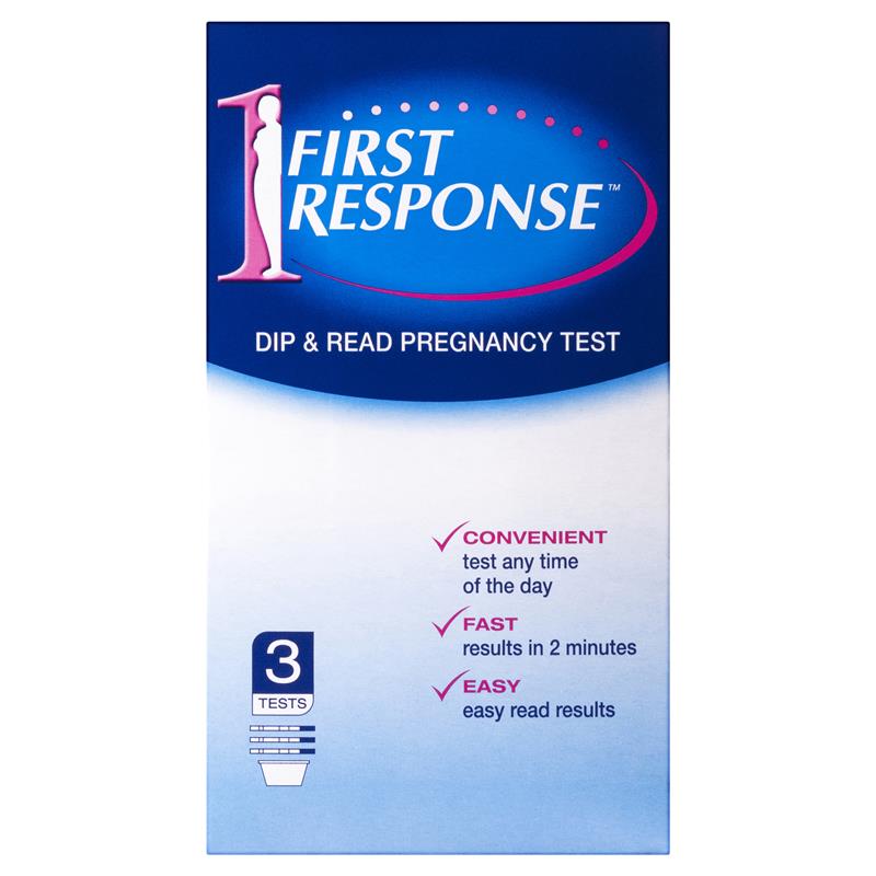 First Response Dip and Read Pregnancy Test 3 Tests