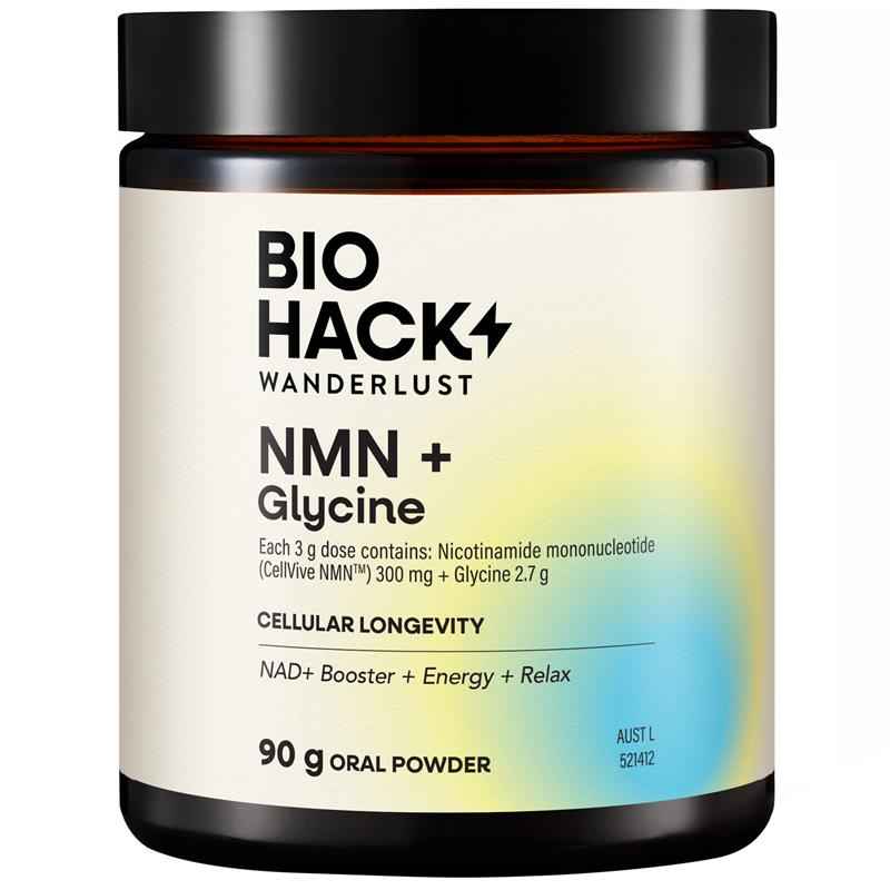 BioHack Wanderlust NMN + Glycine Powder 90g