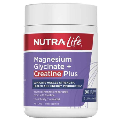 Nutra-Life Magnesium Glycinate + Creatine Plus 90 Tablets