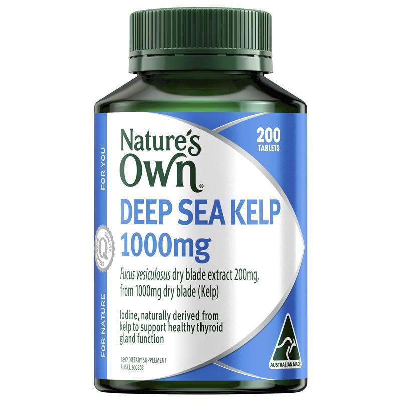 Nature's Own Kelp 1000mg 200 Tablets - GimmeNow