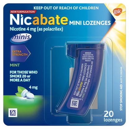 Nicabate Minis 4mg 20 Lozenges