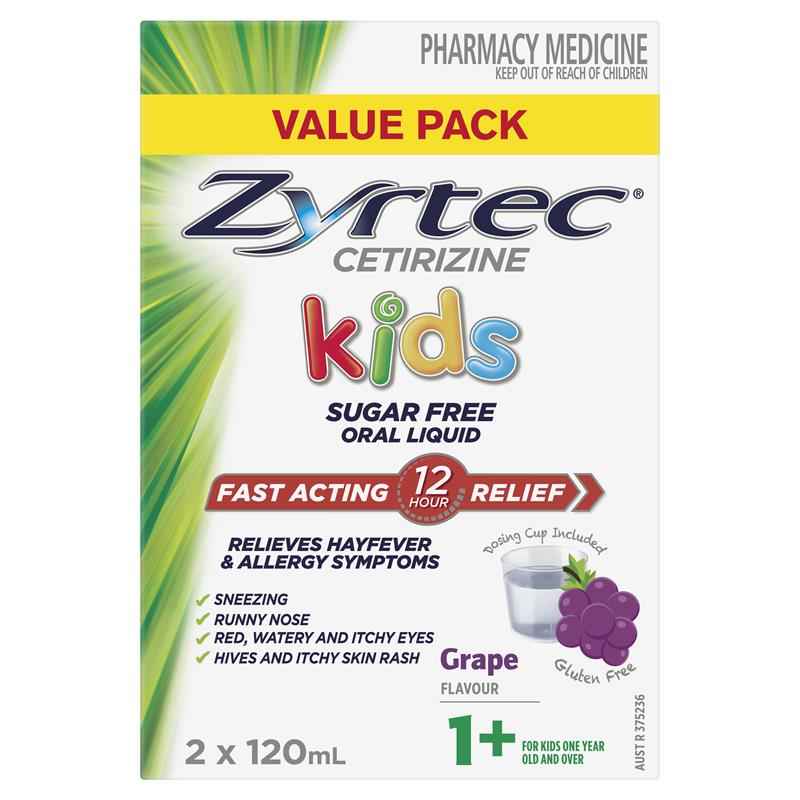 Zyrtec Kids Liquid Grape 240ml
