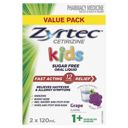 Zyrtec Kids Liquid Grape 240ml