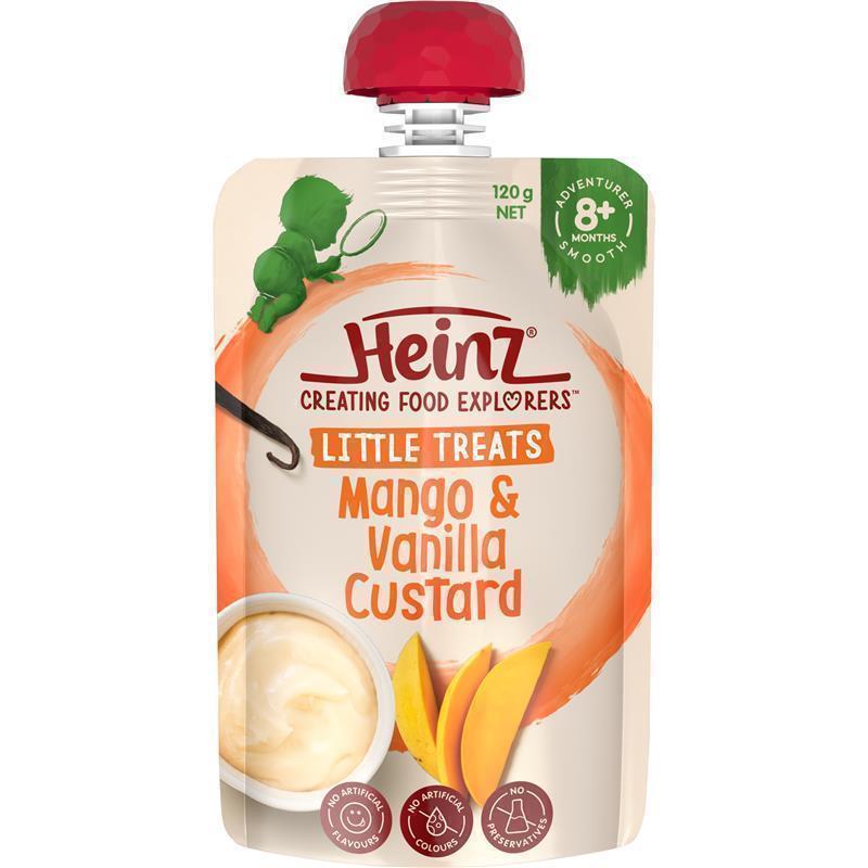 Heinz Mango Vanilla Custard Pouch 120g 8m+