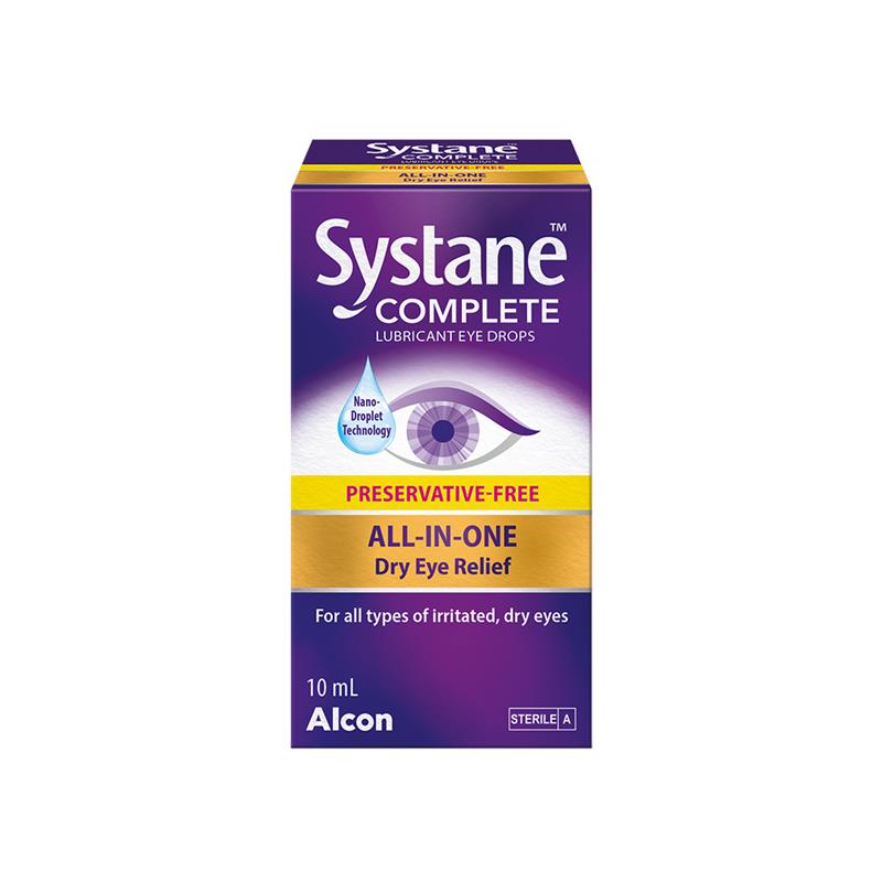 Systane Complete Preservative Free Lubricant Eye Drops 10ml