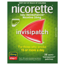 Nicorette Quit Smoking Nicotine 16 Hour Invisipatch Step 1 28 Pack